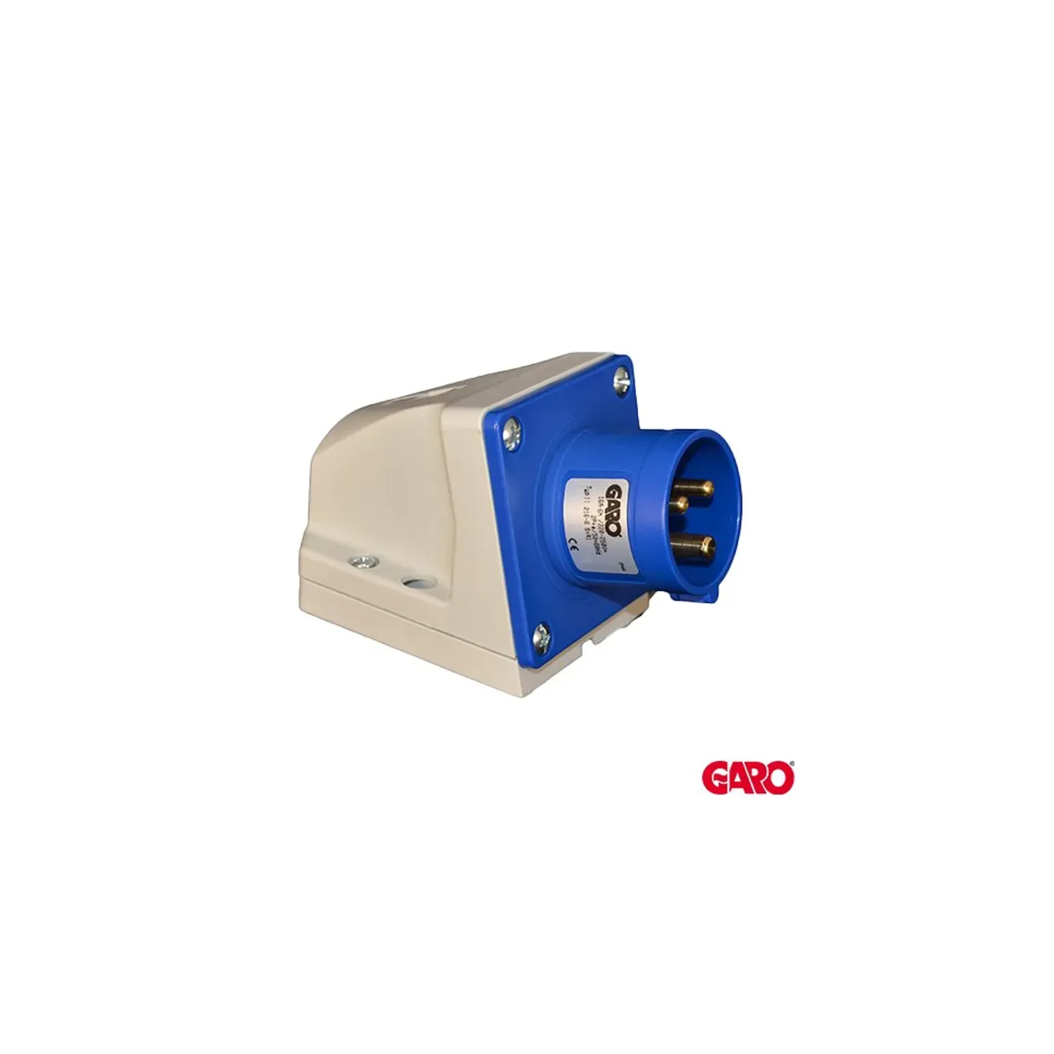 GARO Appliance Inlet 3P+E 16A 220-250V IP44 Wall Mount