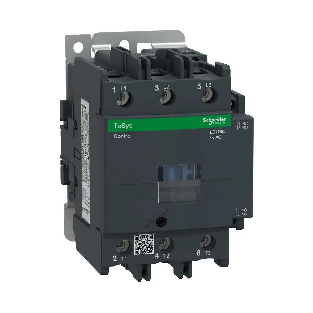 Schneider TeSys D 95A 3P contactor LC1D95V7 front view