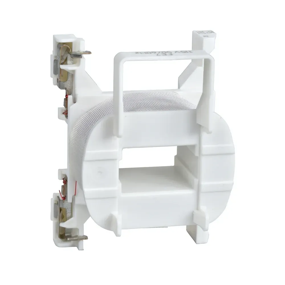 Schneider contactor coil 400V AC for LC1D09...D38 front view, industrial setting