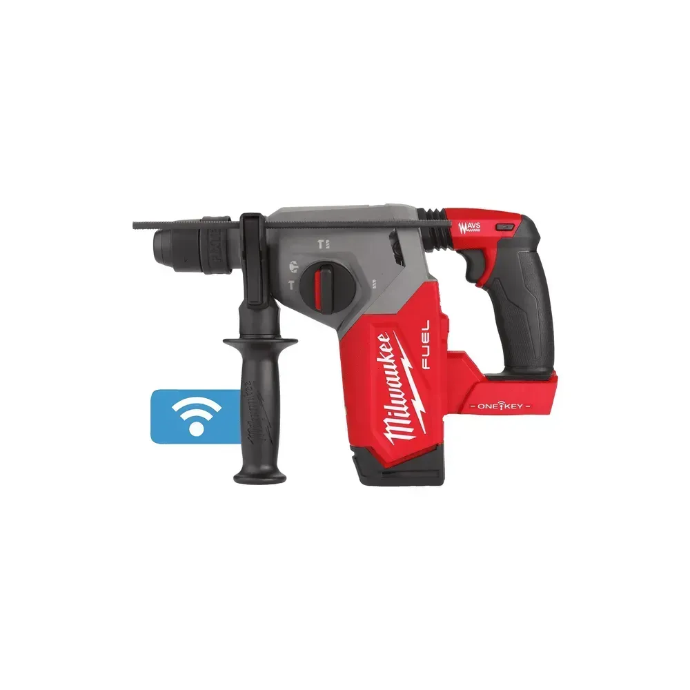 Milwaukee M18 FUEL SDS-Plus hammer with FIXTEC chuck and ONE-KEY features.