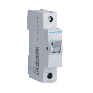 Hager MU120A 20A 1P C-Curve MCB 6kA 1 Module