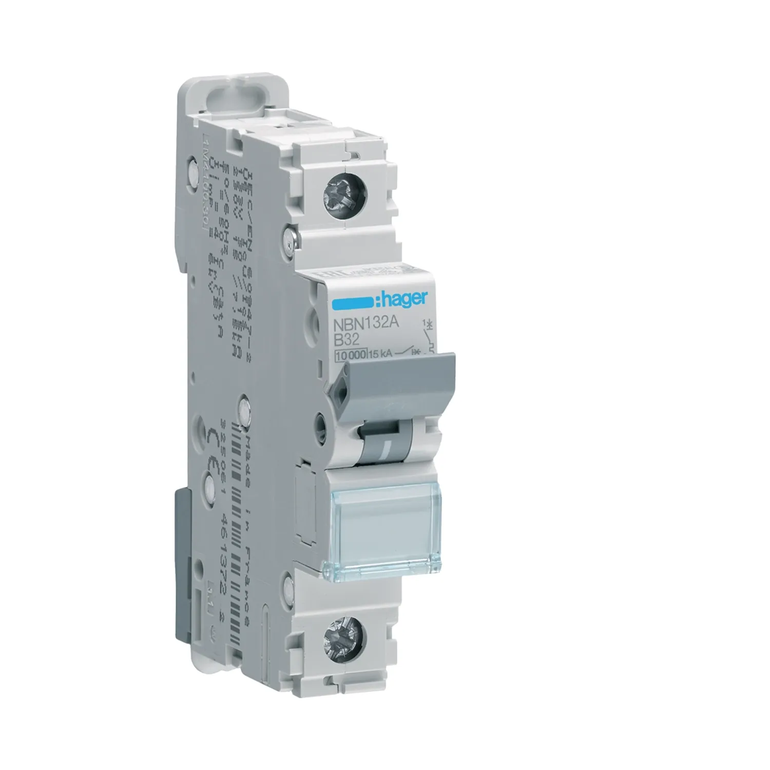 Hager NBN132A 32A 1P B-Curve MCB 10kA 1 Module