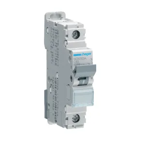 Hager NCN163A 63A 1P C-Curve MCB 10kA 1 Module