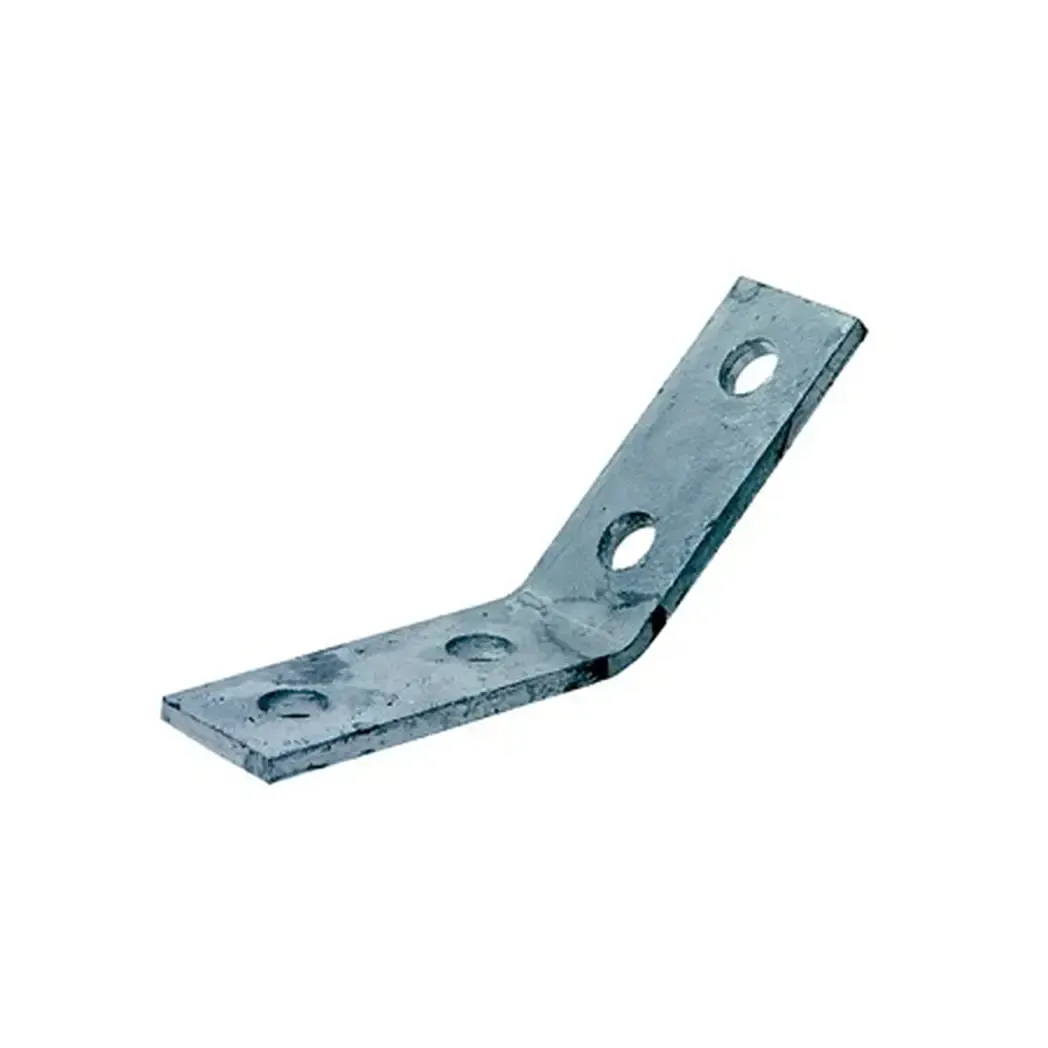 P1074 - Unistrut Angle Bracket Fitting 45 Obtuse Galvanised (4 Holes) P1074