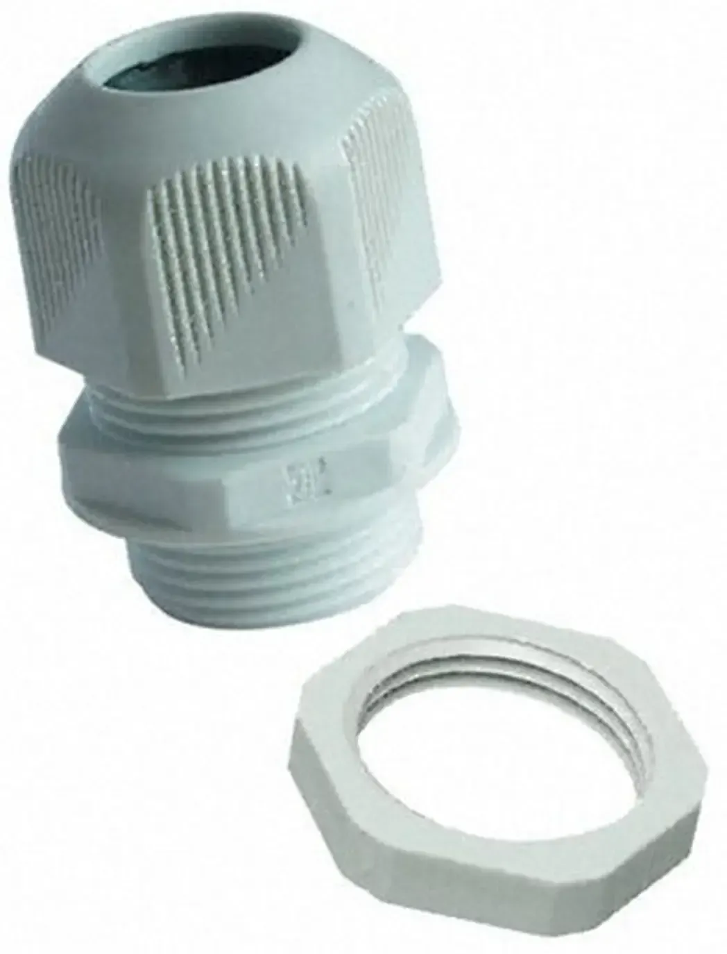 PG36GN - PG36 Grey Plastic Cable Gland & Locknut (PG36GN)