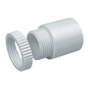 PVCMA8WH - Marshall Tufflex Adaptor Male Thread 25mm PVCMA8WH