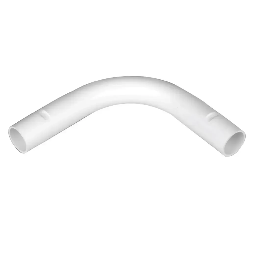 PVCMNB3WH - Marshall Tufflex Plain Bend 20mm PVC Conduit PVCMNB3WH