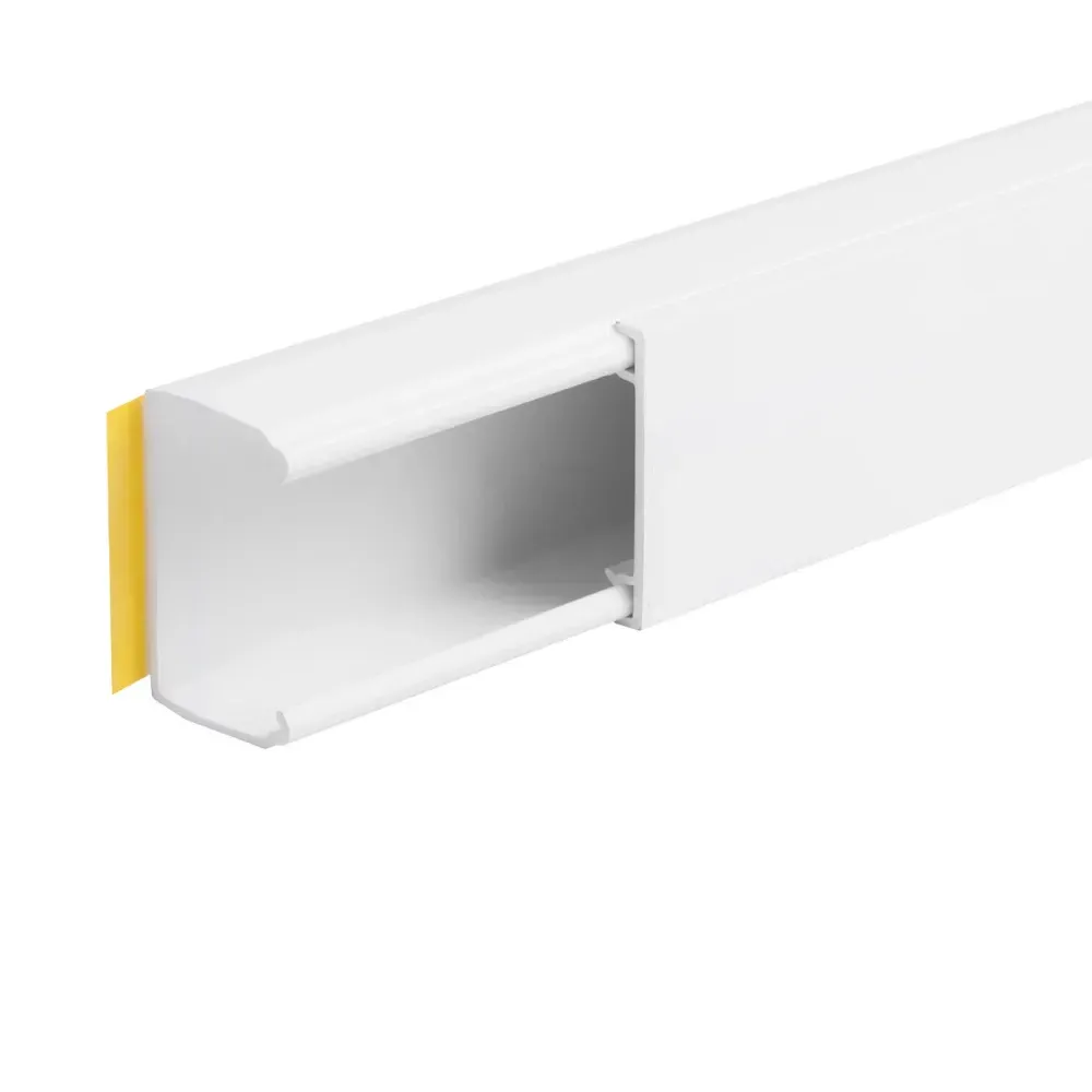 PVC Mini Trunking 38mm x 16mm x 3m Sticky-back