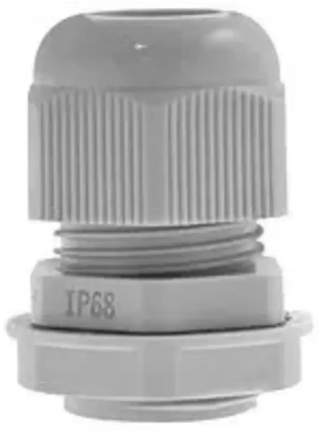 QCGM20GRY - M20 Cable Gland & Locknut (Grey) 8-12mm Cable Entry Pack of 10 IP68 Q Crimp