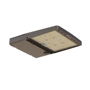 Luxus 120W - 240W LED floodlight with adjustable wattage and NEMA socket