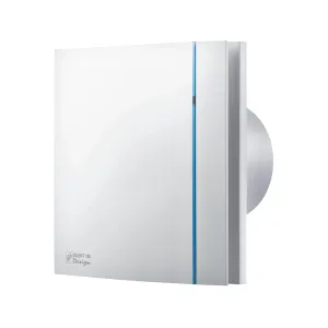 Soler Palau Silent-100 CRZ 8W Axial Bathroom Extractor Fan with Timer 230V White