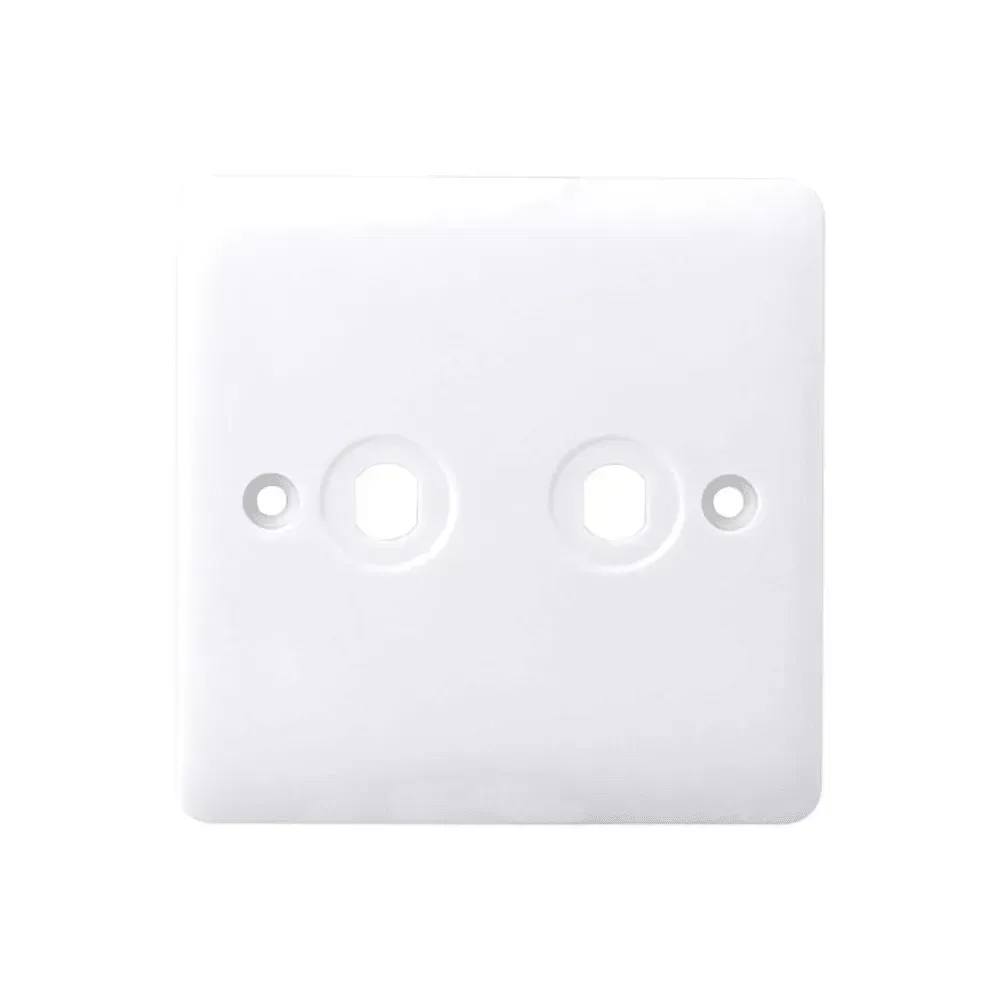 Iona 2 Gang Slimline Dimmer Plate + Knobs