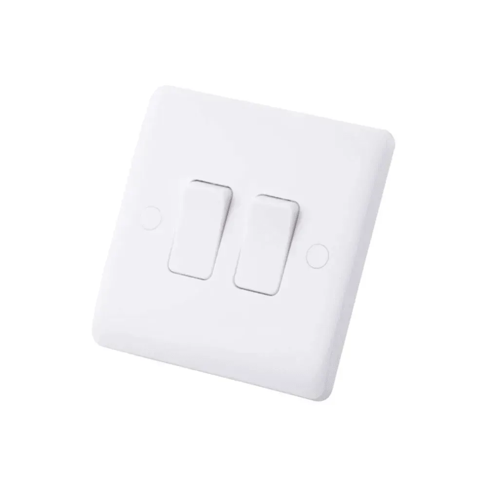 Iona 2 Gang 2 Way Slimline Flush Plate Switch
