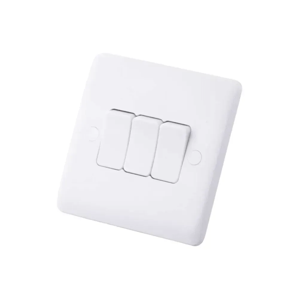 Iona 3 Gang 2 Way Slimline Flush Plate Switch
