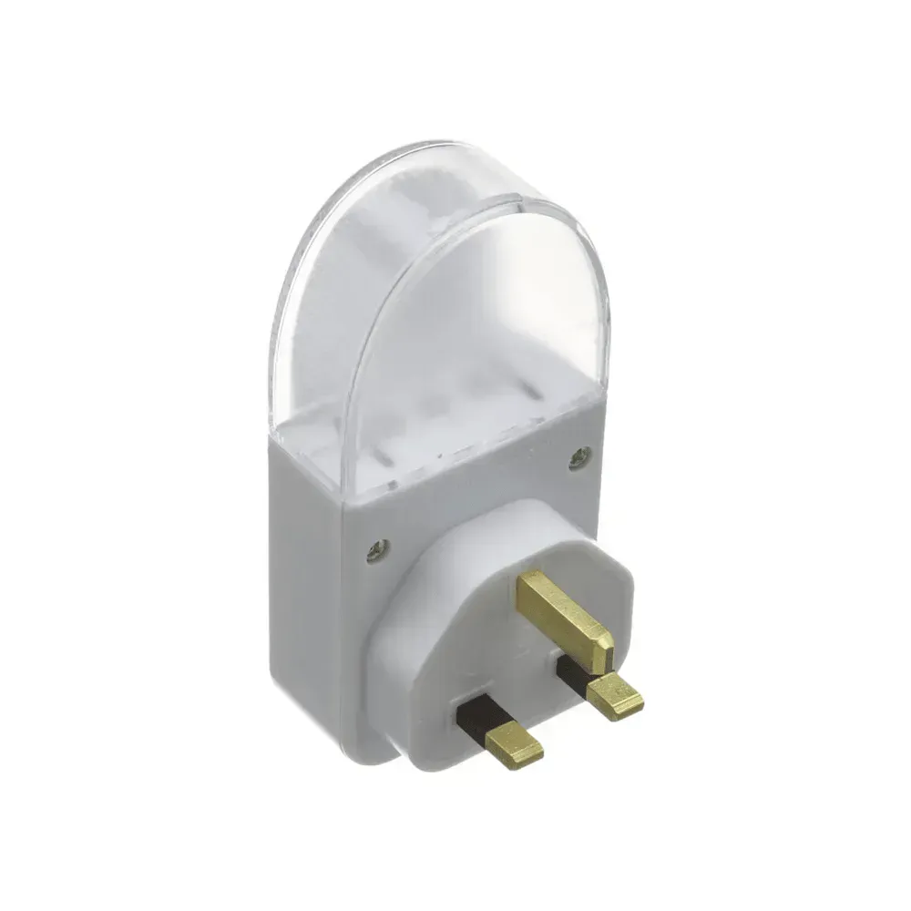 Uni-Com Plug-Through 13A Socket with Sensor Night Light