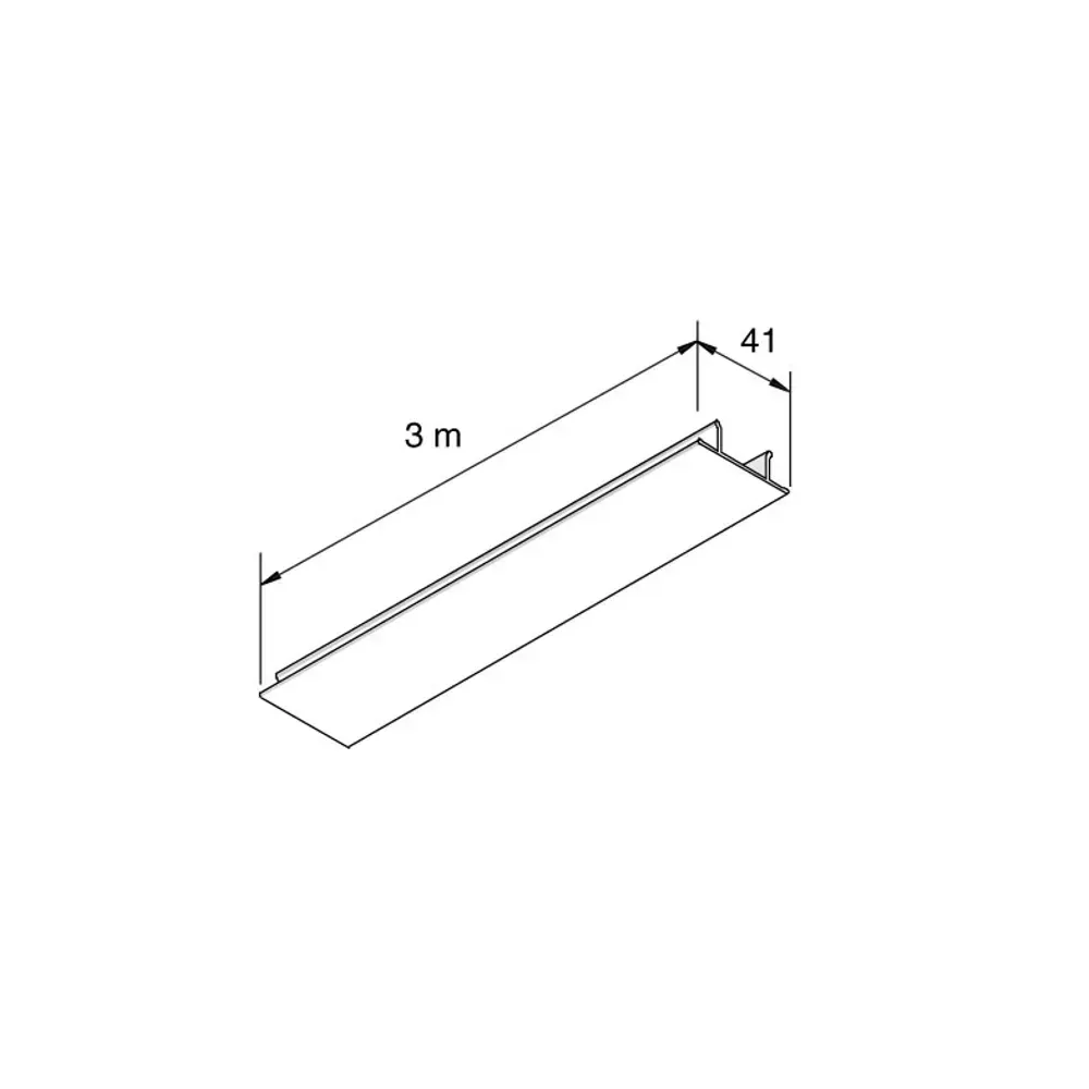 Unistrut Metal Lid P1184-F 41mm wide and 3 metres long