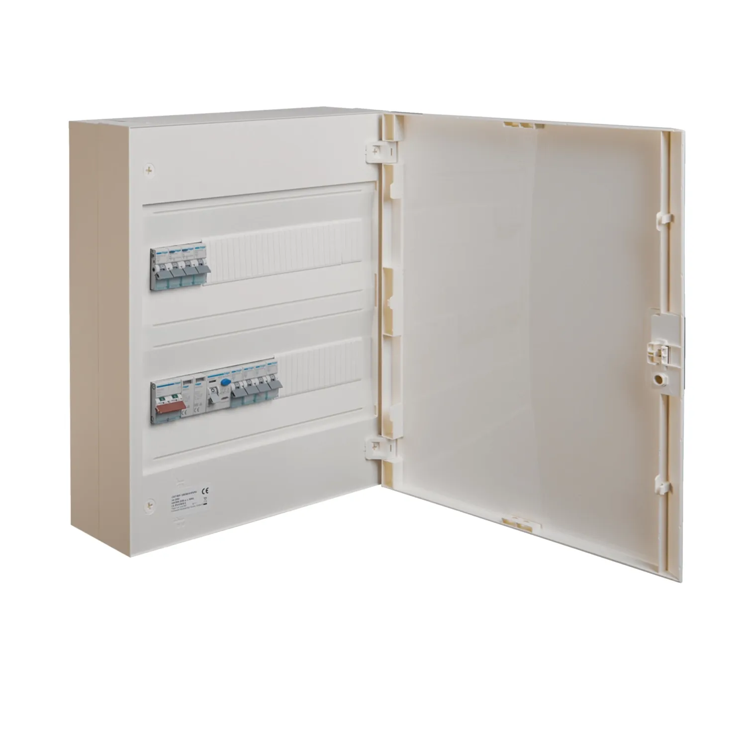 Hager VBE88101PSPD 80A 2-Row 36-Module Consumer Unit SPD Surface Mount