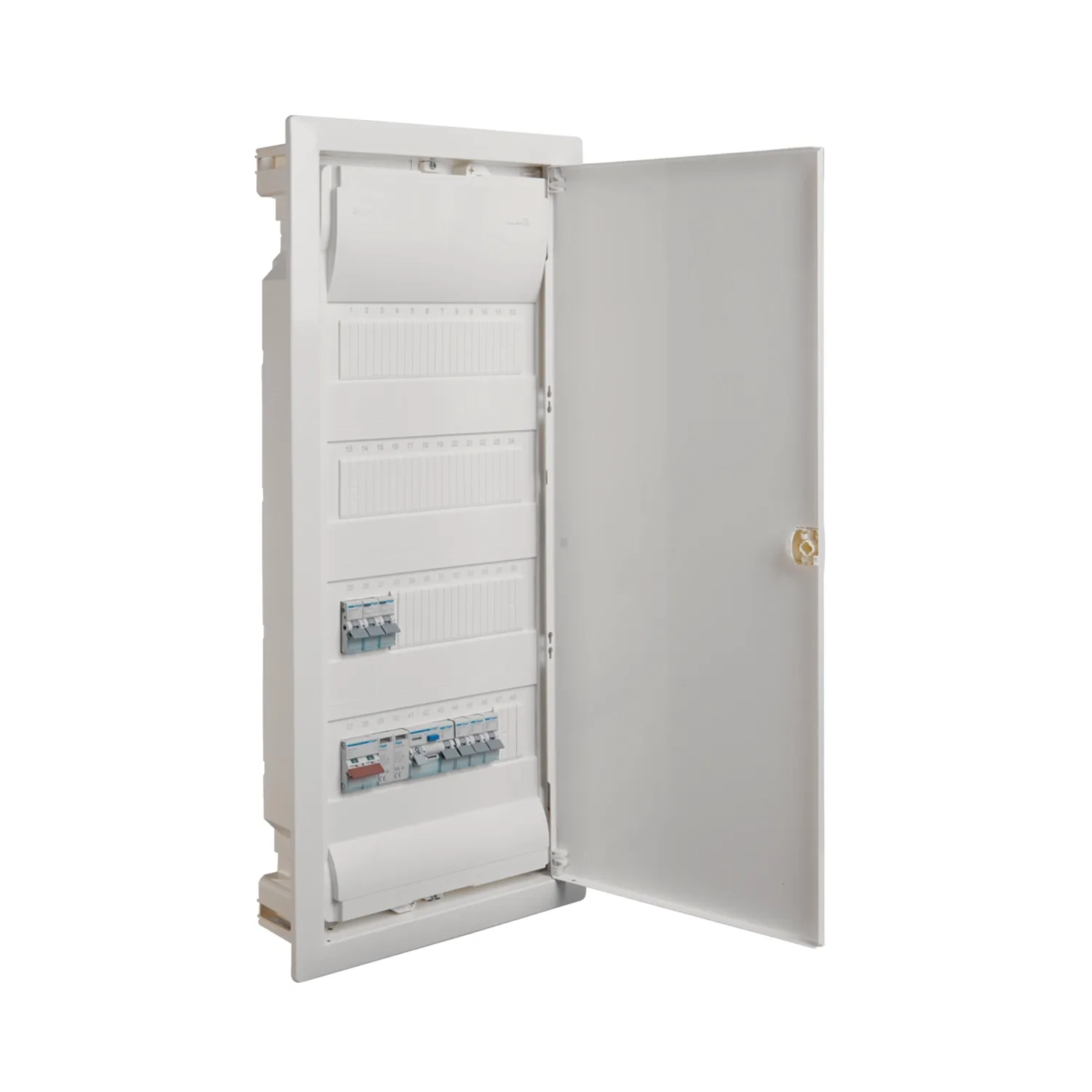 Hager Volta 4Row 48Mod 63A Consumer Unit SPD 2x6A RCBO 1xRCD