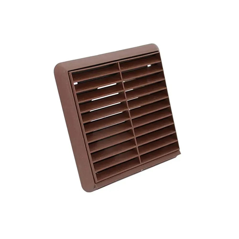 100mm Brown Louvred Ventilation Fan Grille VKC244B