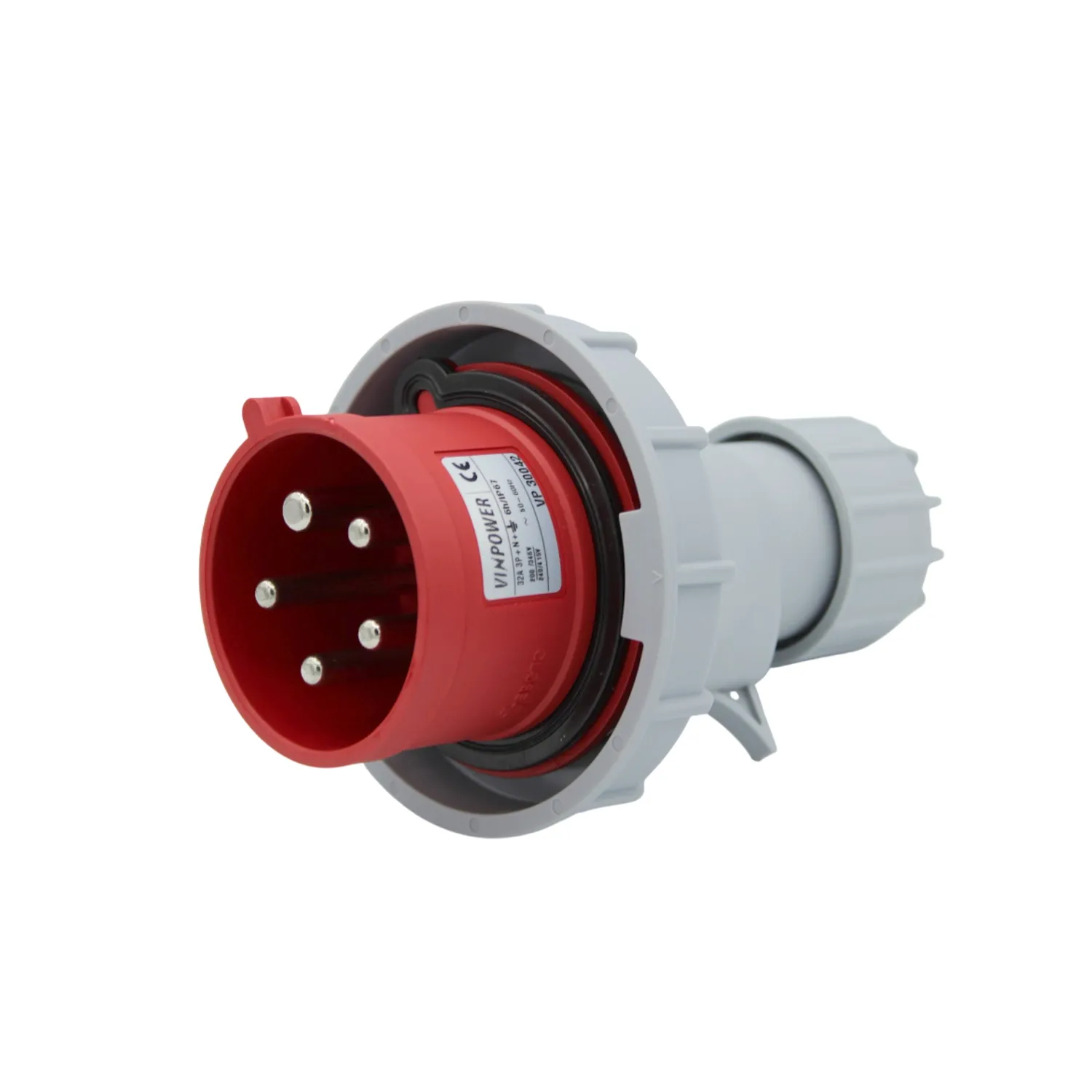 Vinpower Industrial Plug 32A 5-Pin IP67
