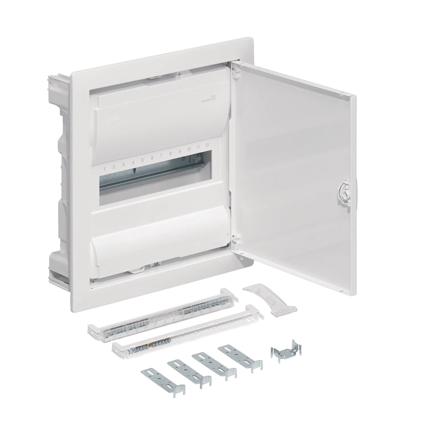 Hager VU12IE 1 Row Recessed Empty Board 12 Module IP30 400V