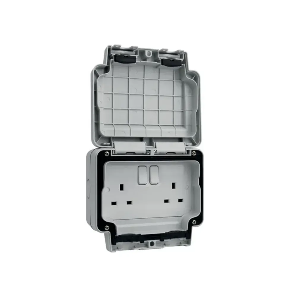 IP66 Rated Double Pole Socket for Outdoor Use