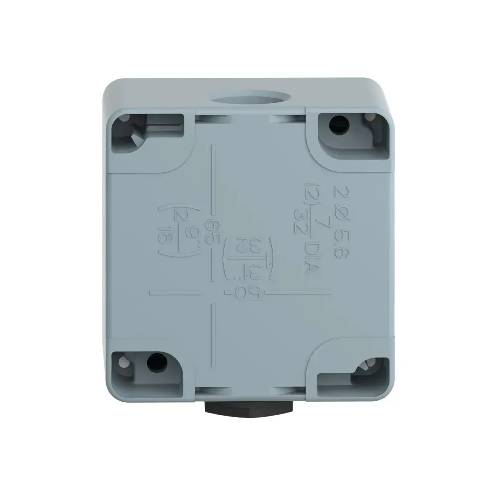 Telemecanique Empty Metal Control Station Enclosure XAP M1201H29 back view