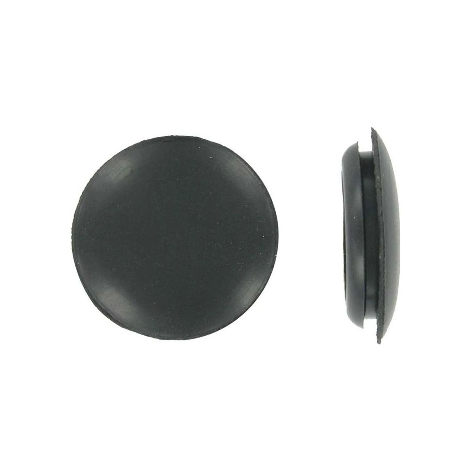 25mm Closed Blanking Grommet Black PVC CGB25