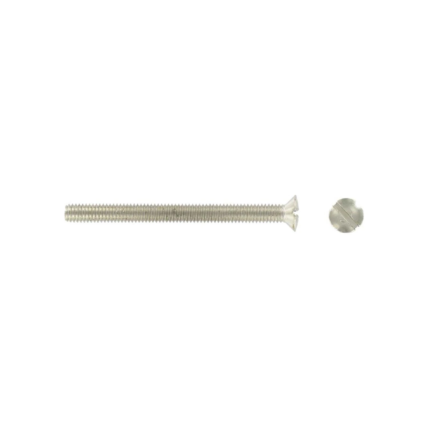 Socket Screw M3.5 x 75mm Raised Countersunk Slotted Nickel Plated M3575