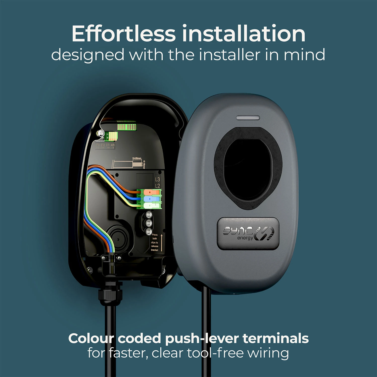 BG SyncEV 7.4kW Tethered EV Charger WiFi