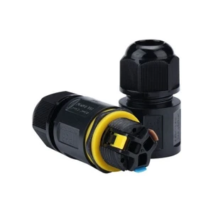 Connect Craft M684-D IP68 inline connector opened showing lever terminals