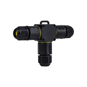 Connect Craft M684-T IP68 tee connector angled view