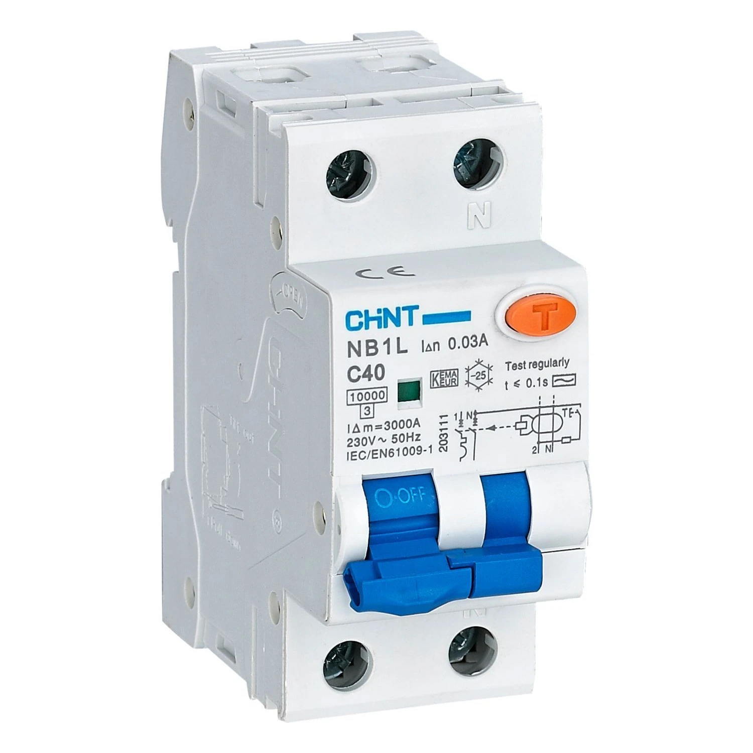 Chint NB1L 1P+N RCBO