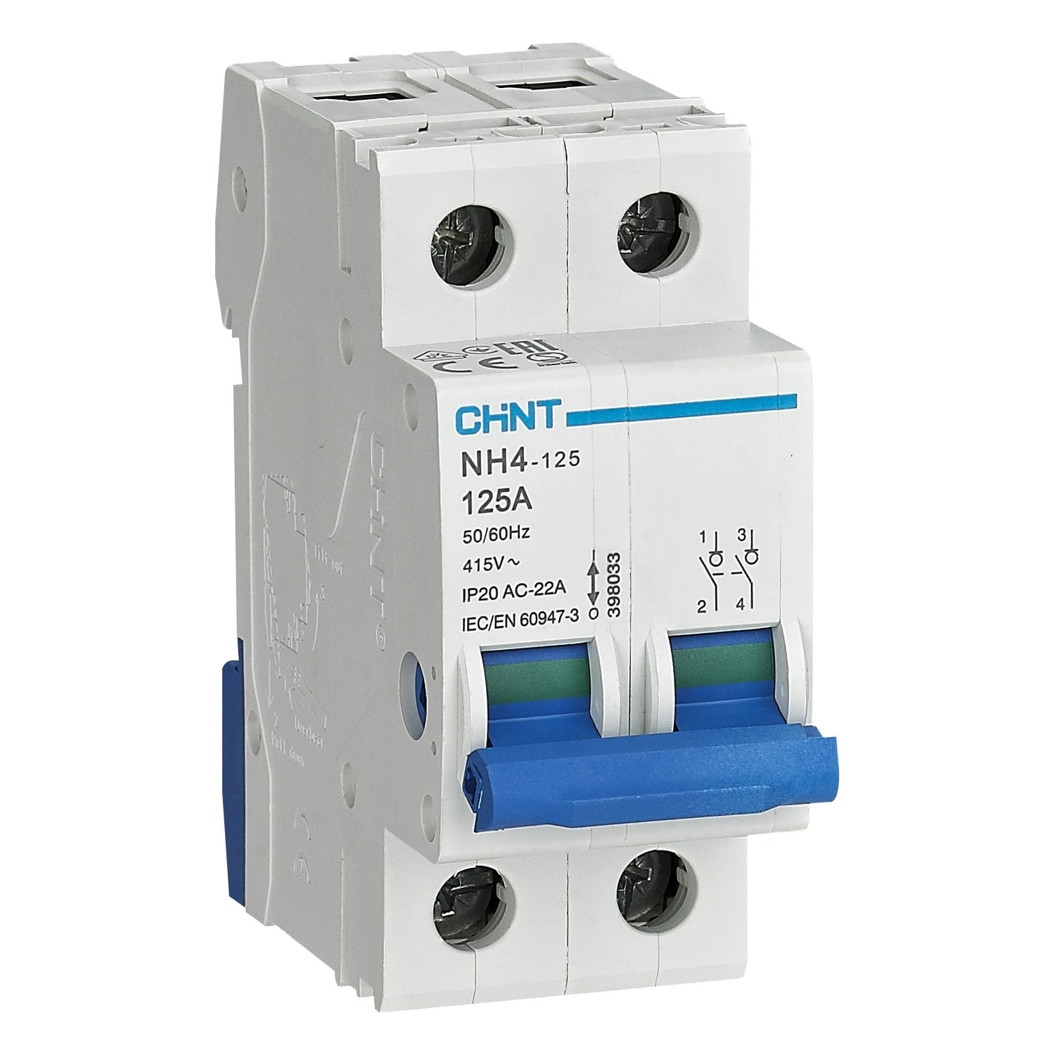 Chint NH4-125 2P isolator switch disconnector