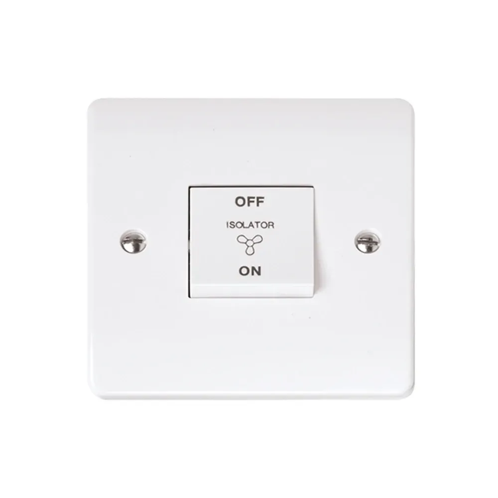 Click CMA020 10A fan isolator switch polar white single gang