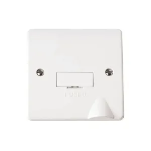 Click Mode CMA050 13A fused connection unit polar white finish