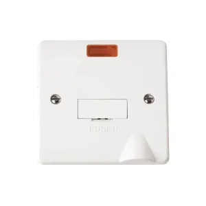 Click Mode 13A unswitched fused connection unit with orange neon