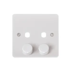 Click CMA146PL 800W unfurnished dimmer plate polar white finish