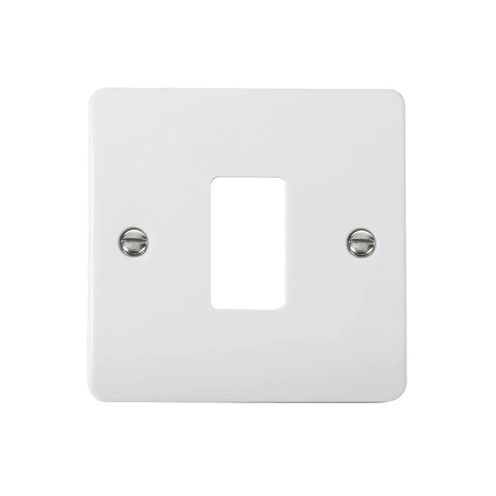 Click CMA20401 1 Gang GridPro frontplate polar white finish
