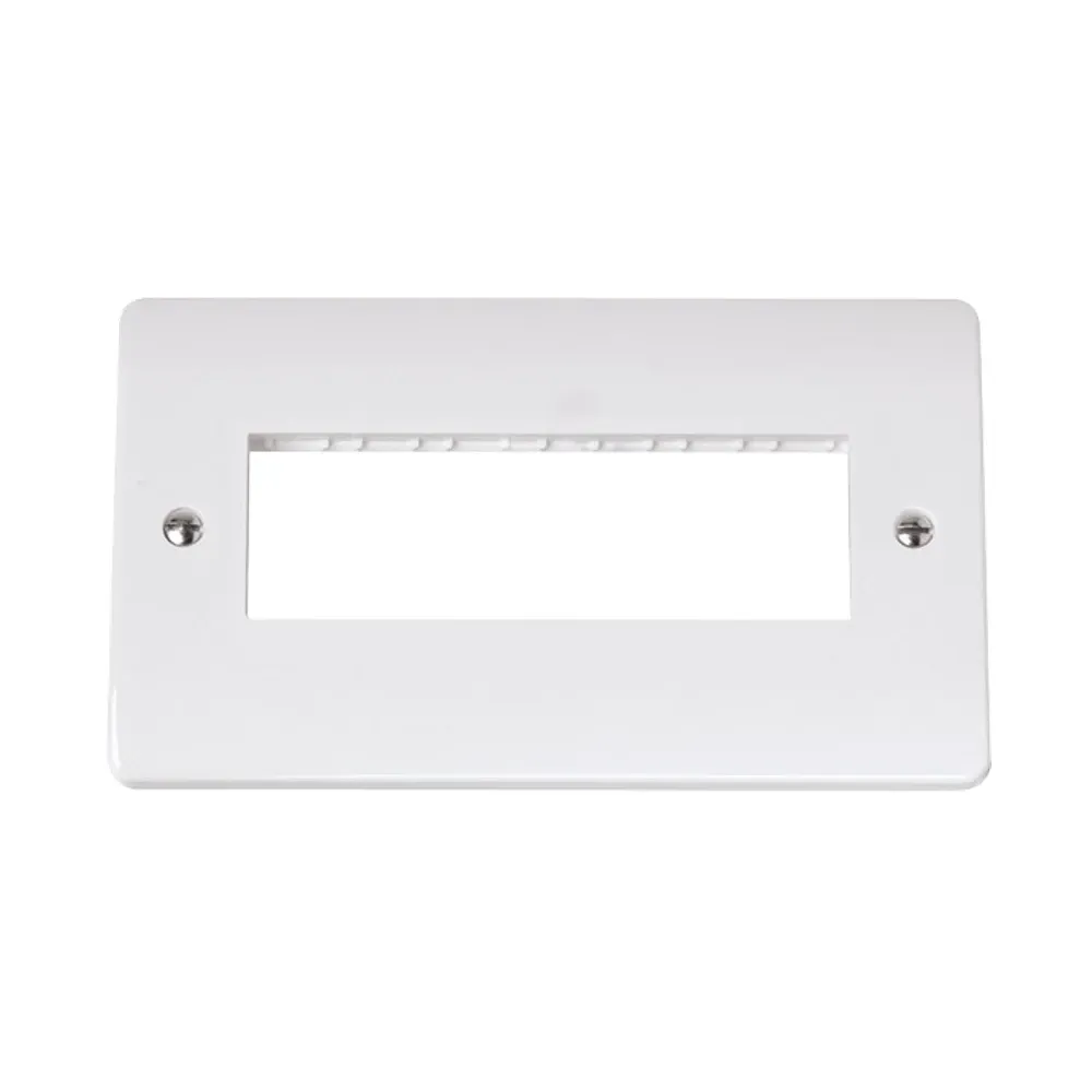 Click CMA426 2 gang MiniGrid unfurnished plate 6 apertures