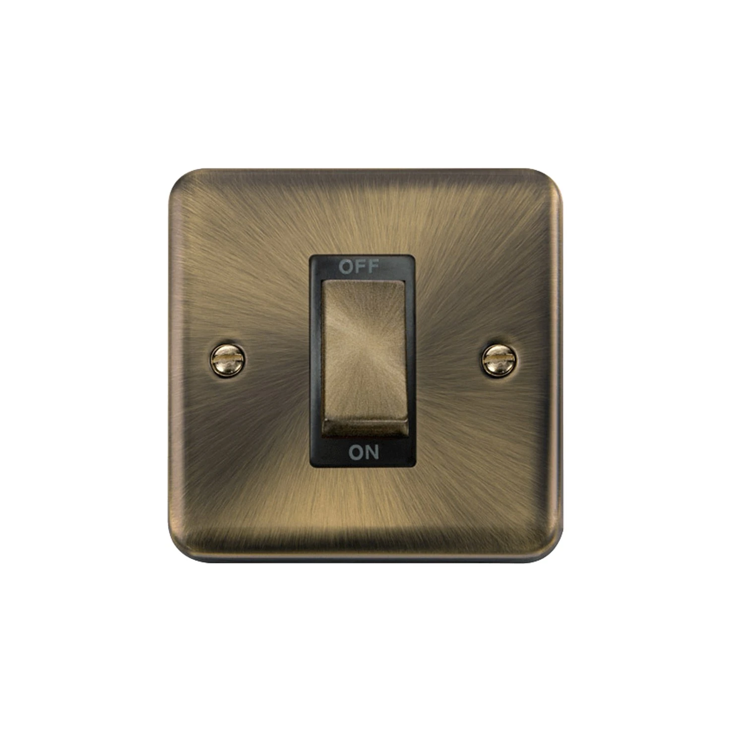 Click Deco Plus 50A DP Switch 1 Gang Antique Brass