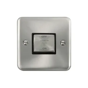 Click DPSC520BK black 3-pole fan isolation switch front view