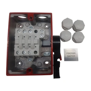 ABB KSF325TPN fireman switch open with glands and label