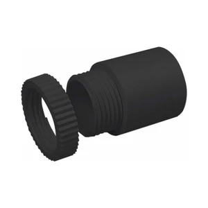 20mm Male Adaptor for PVC Conduit, Black
