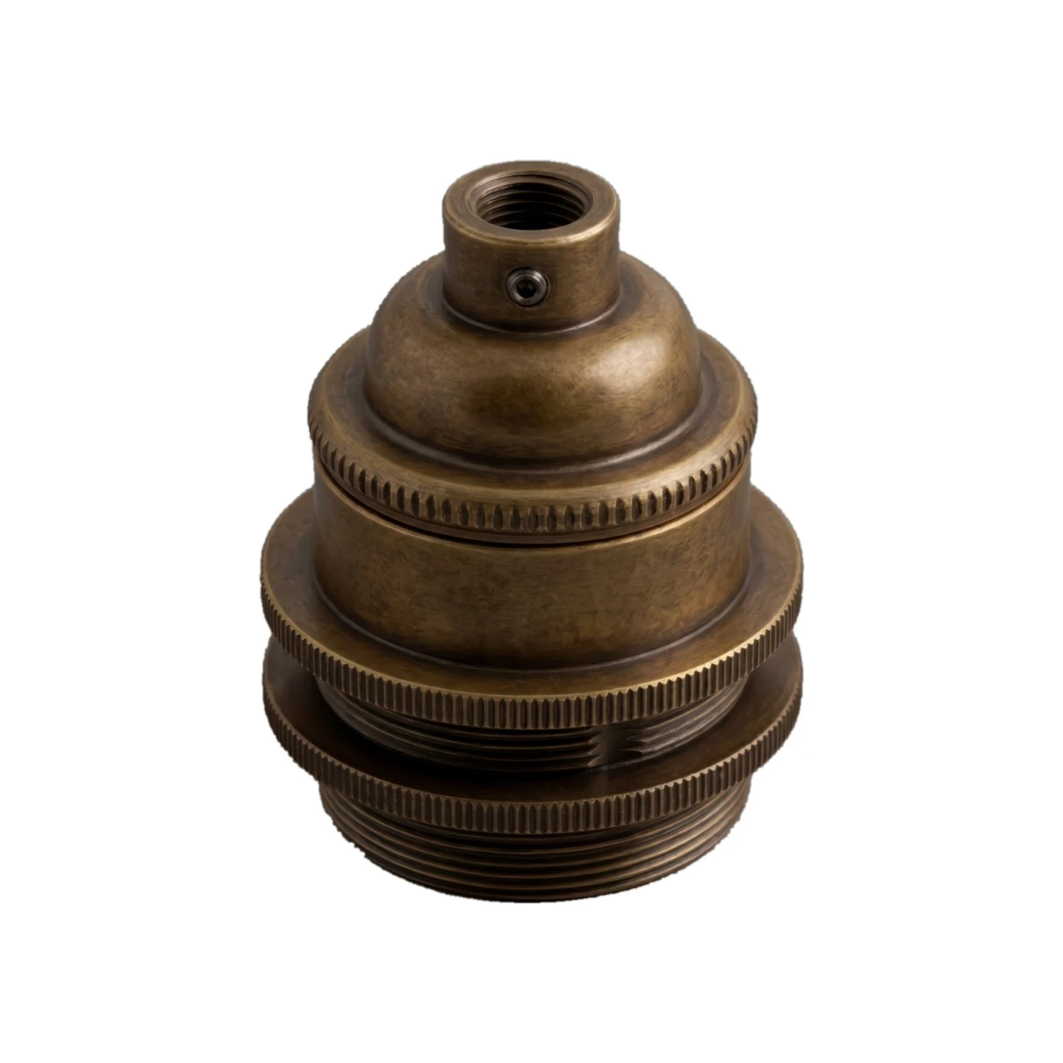 Mullan MLH026 E27 vintage metal lampholder antique brass