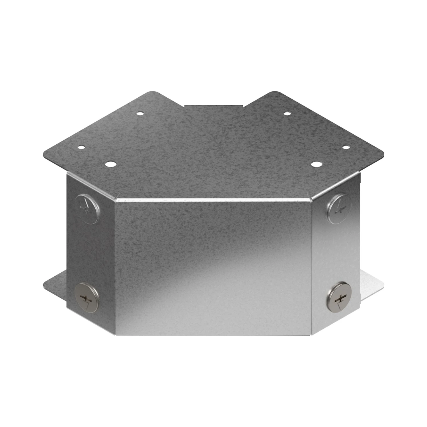 Galvanised Trunking 90 Degree External Bend 100x100mm, Metsec