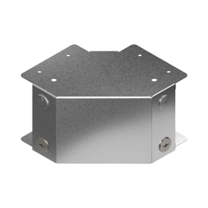 Galvanised Trunking 90 Degree External Bend 100x100mm, Metsec