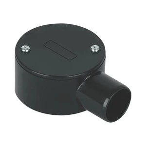 25mm Terminal Box for PVC Conduit, Black