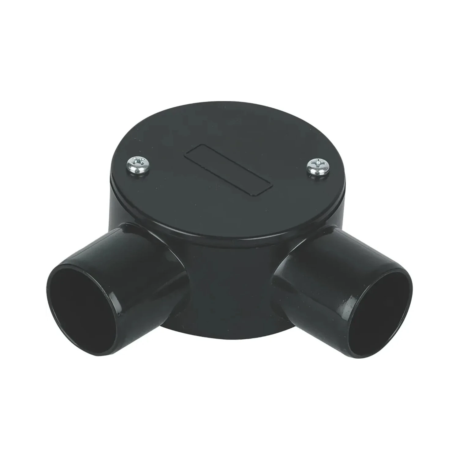 25mm Angle Box for PVC Conduit, Black