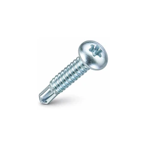 Self Drilling Screw 3.9x19mm Pozi Pan Head BZP DIN 7504